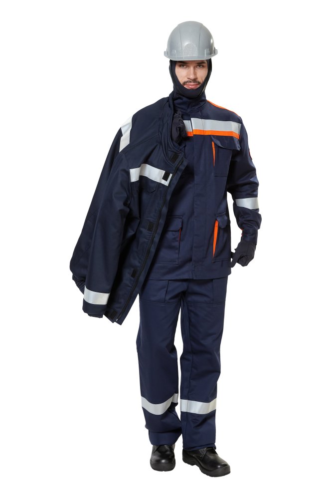 Костюм защитный от электродуги летний/демисезонный "СП09-ДVII" цвет оранжевый/темно-синий