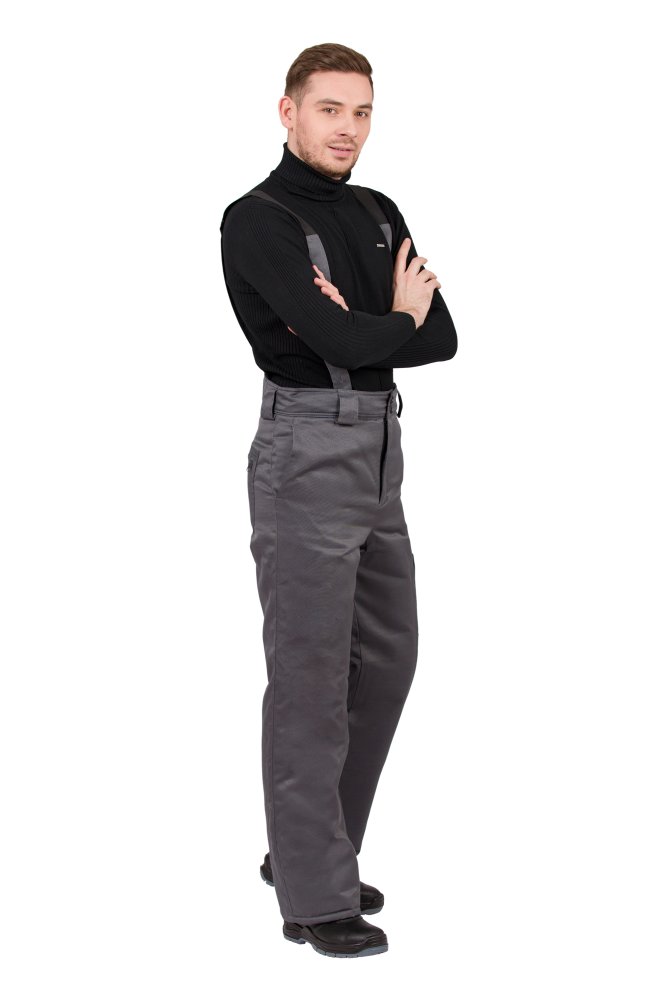 Брюки рабочие мужские зимние "Прим" цвет серый