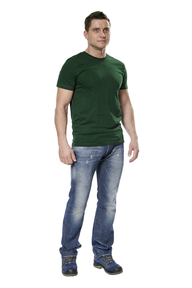 Футболка мужская с коротким рукавом цвет зеленый