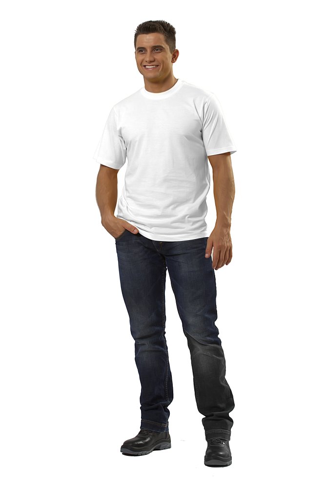 Футболка мужская с коротким рукавом цвет белый