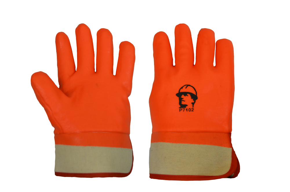 Перчатки "РосМарка" морозостойкие ПВХ шероховатое покрытие, манжет крага