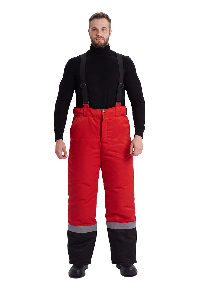 Костюм зимний "ЗИМНИК" куртка/брюки, цвет: красный/черный