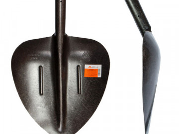 Лопата породная щебеночная (ЛСЩ) рельсовая сталь с черенком