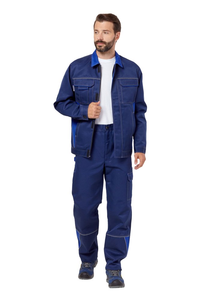 Костюм рабочий мужской летний "Страйк 1" цвет синий/василек