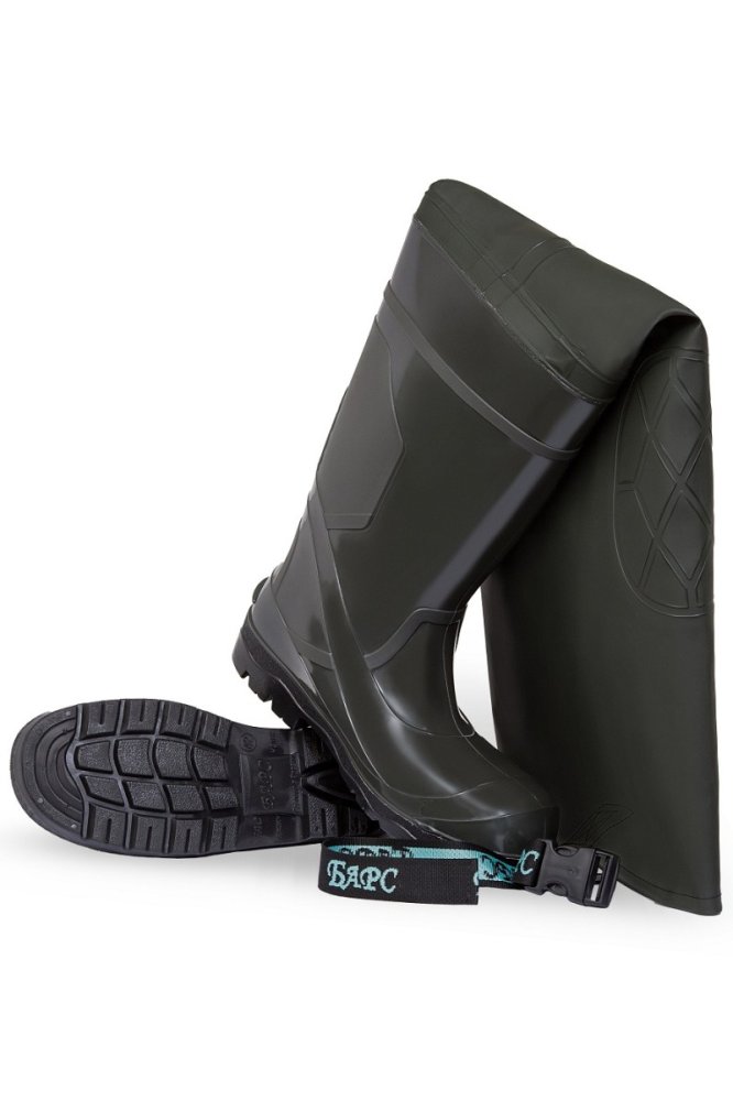 Сапоги ПВХ (БАРС), рыбацкие оливковый (СБ)