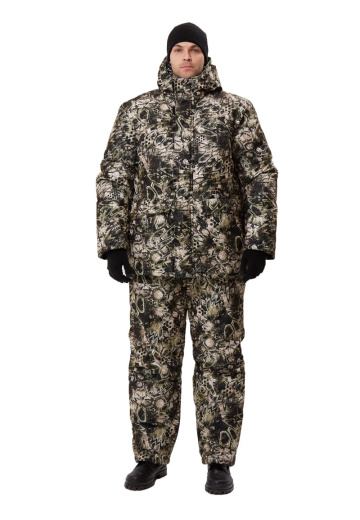Костюм зимний "СКАНДИН" куртка/полукомб. цвет: кмф Питон, ткань: Алова
