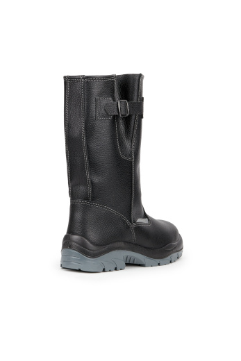 Сапоги рабочие летние/демисезонные "Комфорт" кожаные с МП цвет черный