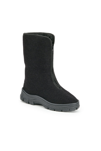 Сапоги женские зимние утепленные суконные цвет черный