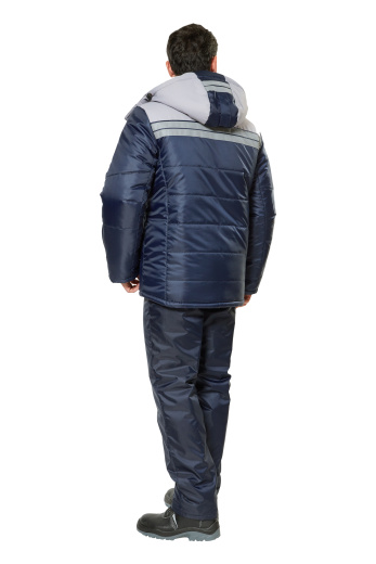  Куртка рабочая мужская зимняя "Эребус" цвет темно-синий/серый 