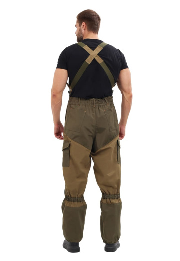 Костюм демисезонный "ГОРКА" куртка/брюки, цвет: св.хаки/т.хаки, ткань: Полибрезент