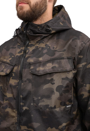 Костюм "РОВЕР" куртка/брюки, цвет: кмф "Мультикам черный", ткань: Полофлис