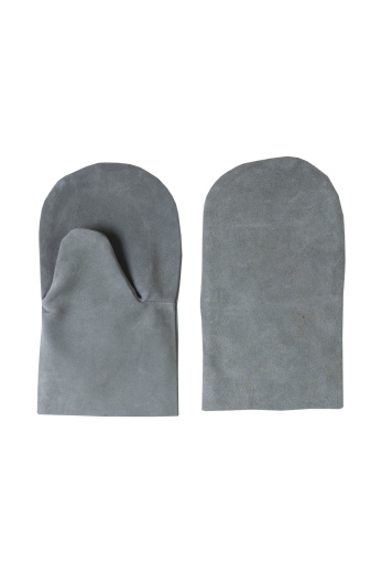 Рукавицы рабочие спилковые цвет серый/черный