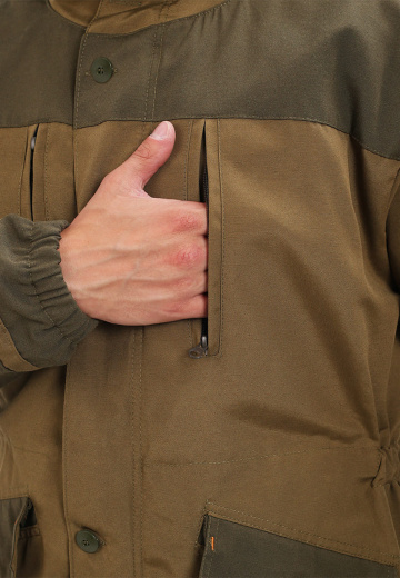 Костюм демисезонный "ГОРКА" куртка/брюки, цвет: св.хаки/т.хаки, ткань: Полибрезент