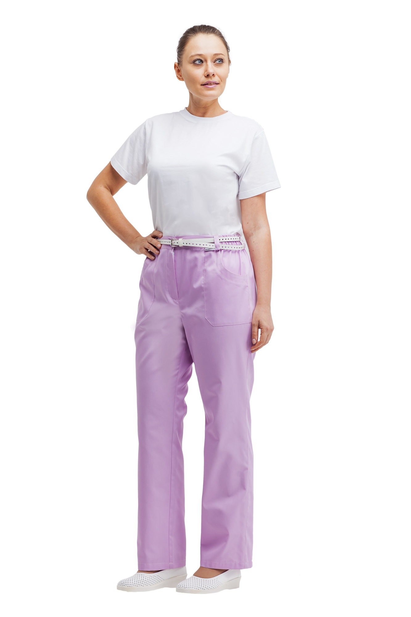 Брюки женские "Юкка" цвет розовый