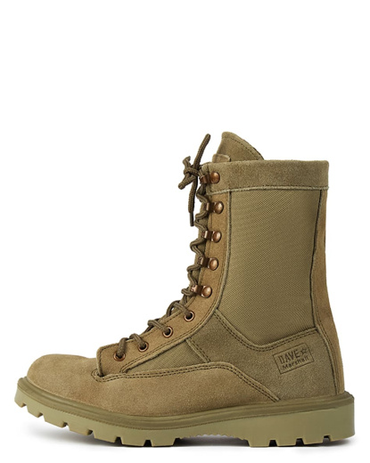 Ботинки с высокими берцами "Ховард" хаки, натуральная кожа