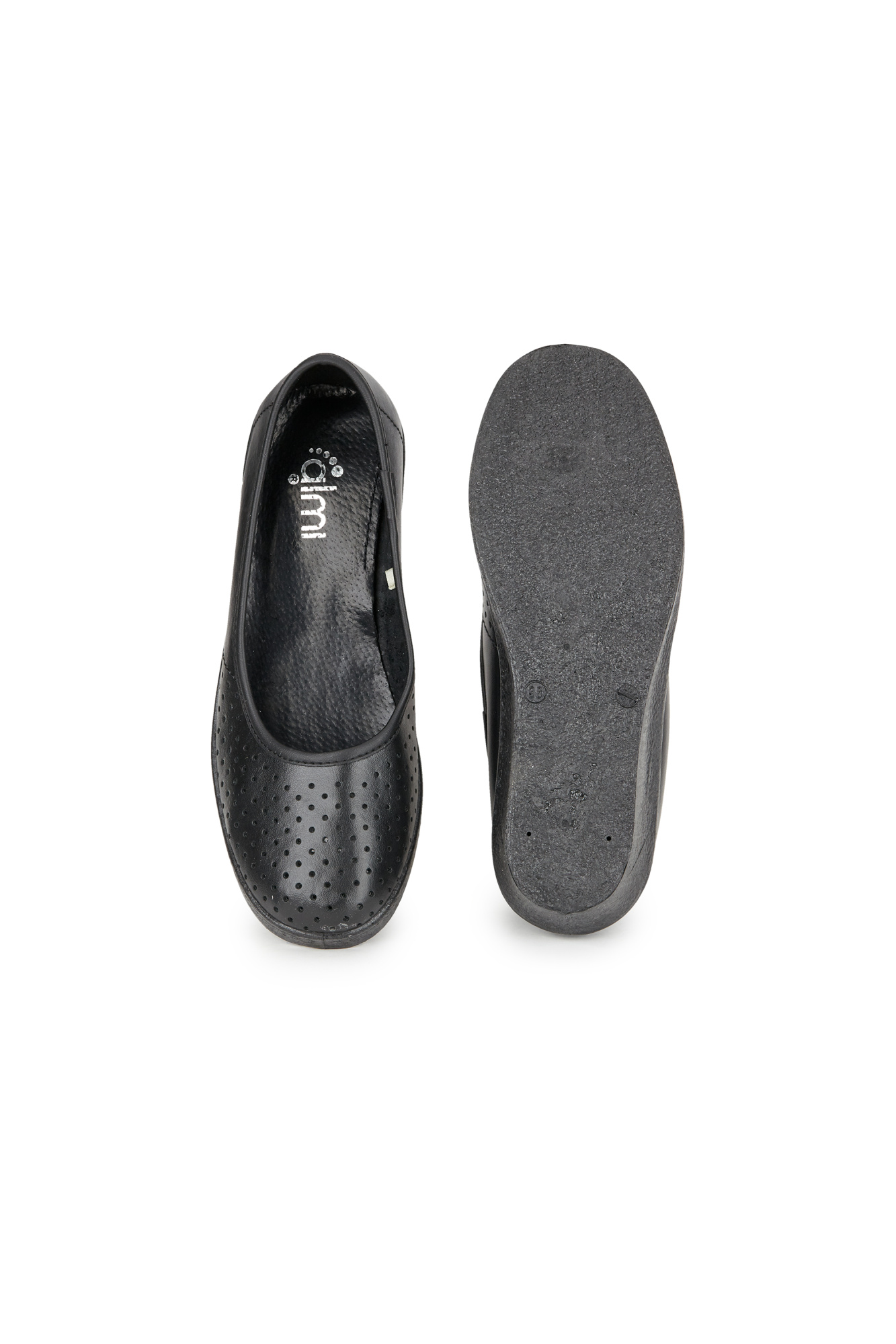 Туфли женские "Нуар" кожаные цвет черный