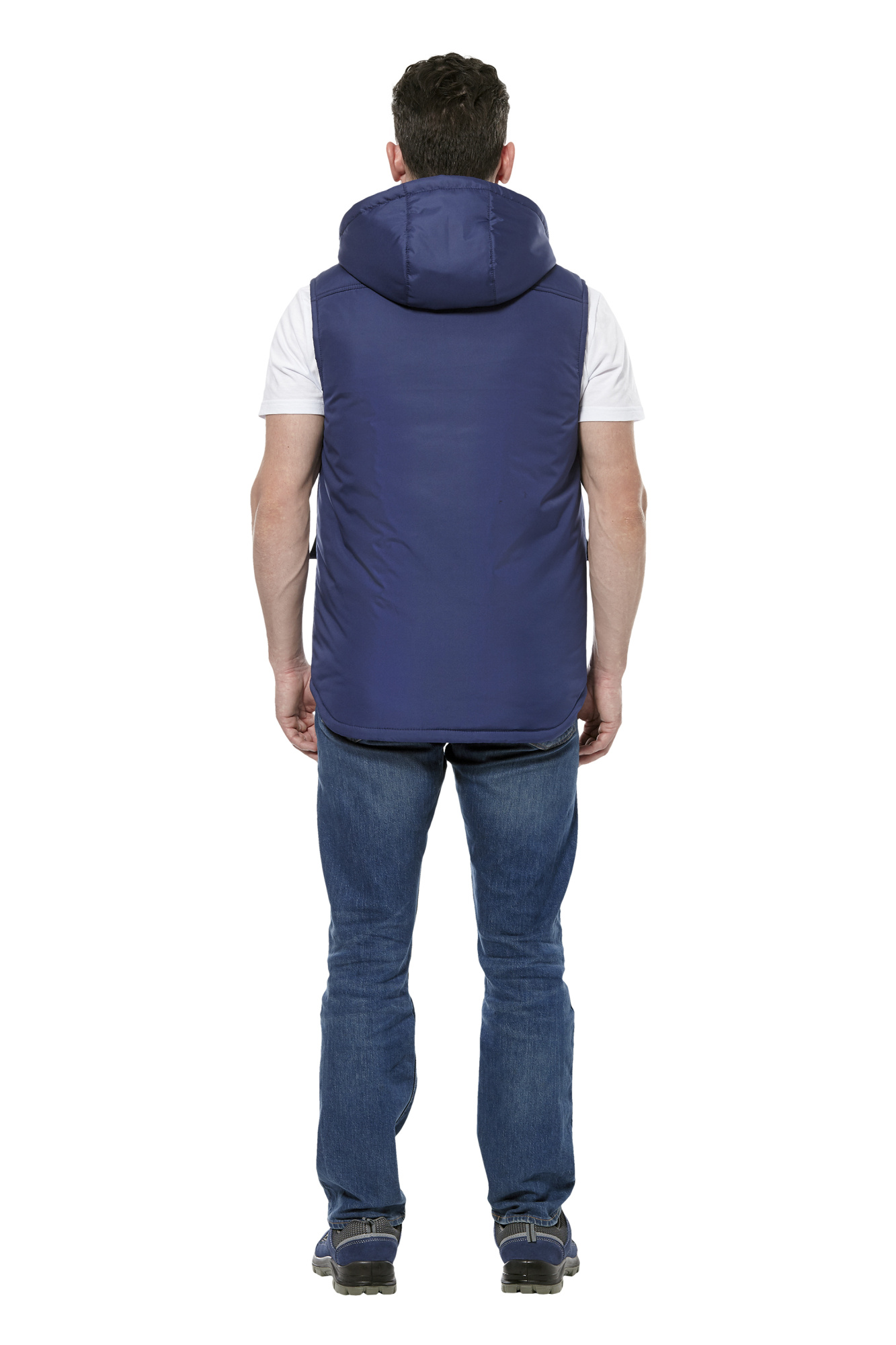 Жилет утепленный "Универсальный" цвет темно-синий/серый