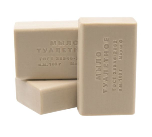 Мыло туалетное 100 г, без упаковки