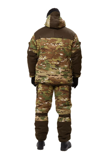 Костюм зимний "ГОРКА" куртка/брюки, цвет: кмф "мультикам"/т.хаки, ткань: Грета/Грета
