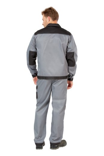 Костюм рабочий мужской летний "Умелец 1" цвет серый/черный