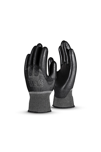 Перчатки рабочие "Микропол TPU-12" бесшовная основа из нейлона с полиуретановым покрытием