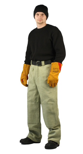 Костюм сварщика брезентовый, усиленный, ГОСТ 12.4.250-2013