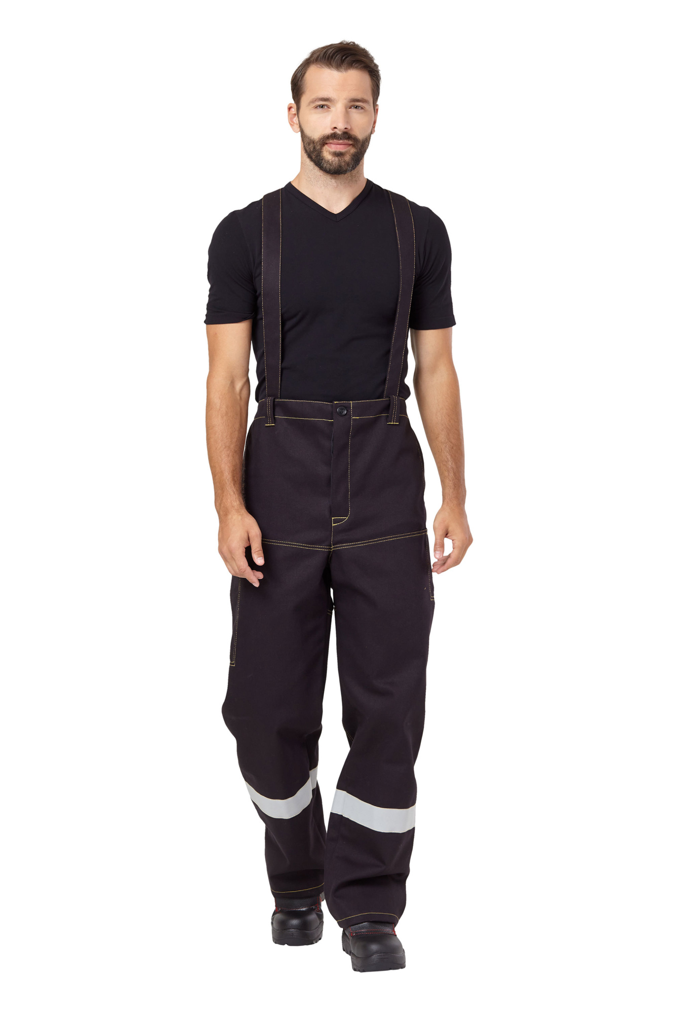 Костюм сварщика мужской летний "Файмер 2" цвет черный/желтый