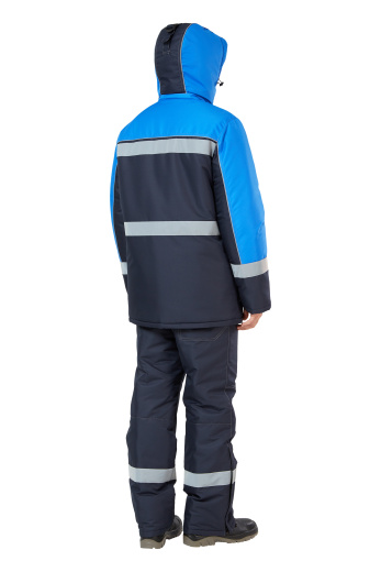 Куртка рабочая мужская зимняя "Сунтар" цвет темно-синий/василек