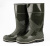 Сапоги ПВХ мужские высокие оливковые МБС КЩС с металлическим подноском SARDONIX