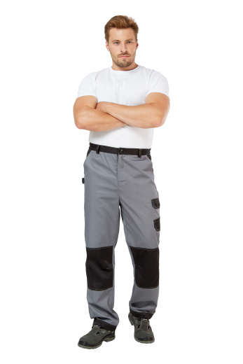 Костюм рабочий мужской летний "Умелец 1" цвет серый/черный