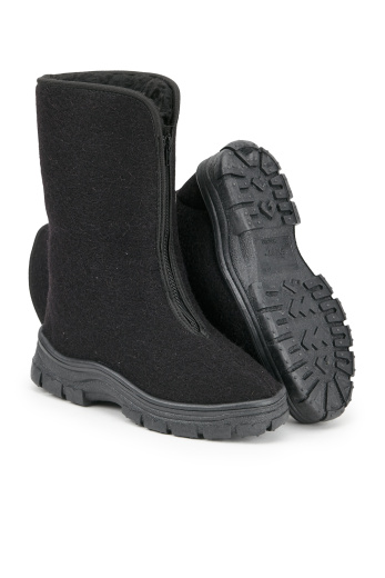 Сапоги женские зимние утепленные суконные цвет черный