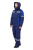 Костюм рабочий мужской зимний "Страйк" цвет темно-синий/василек