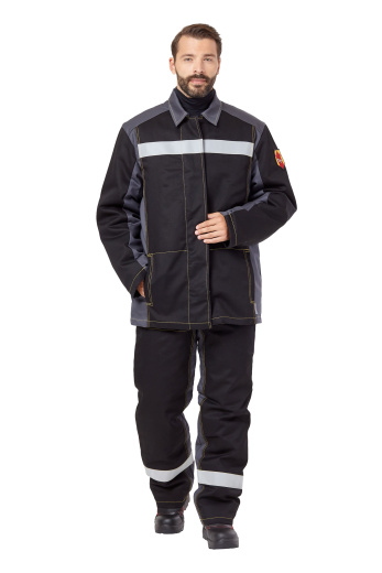 Костюм сварщика мужской зимний "Файмер 1" цвет серый/черный