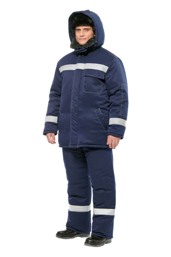 Костюм рабочий мужской зимний "Валдай-Норд" цвет темно-синий