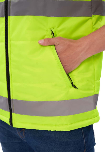 Жилет утепленный "Nordwig-Rapid" ЛИМОННЫЙ с СОП