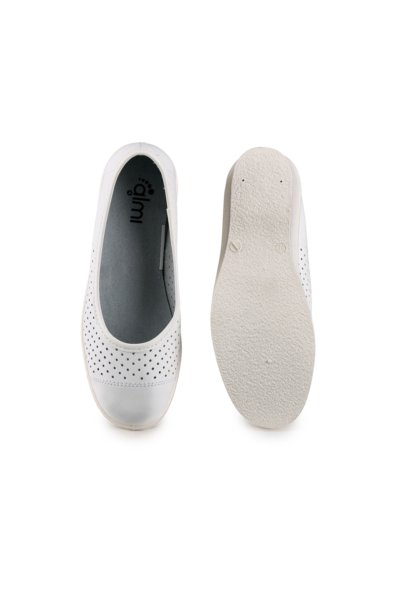 Туфли женские "Блонд" кожаные цвет белый