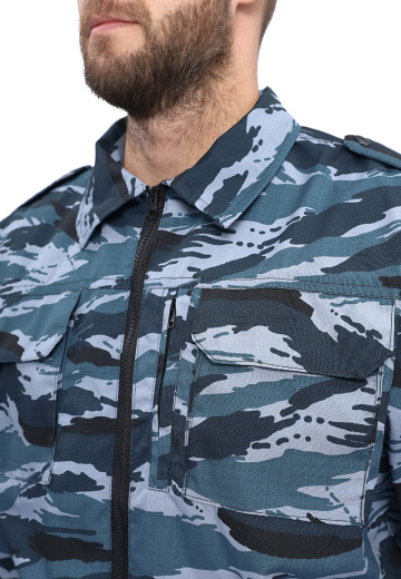 Костюм охранника мужской "Контрол" летний серый вихрь тк. РИП-СТОП