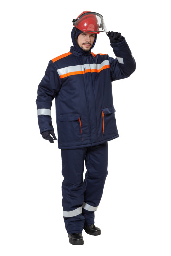 Костюм защитный от электродуги зимний "СП08-З/V-2" цвет оранжевый/синий