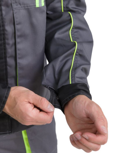 Костюм "Оптима NEO" (т.сер/черн/лайм)