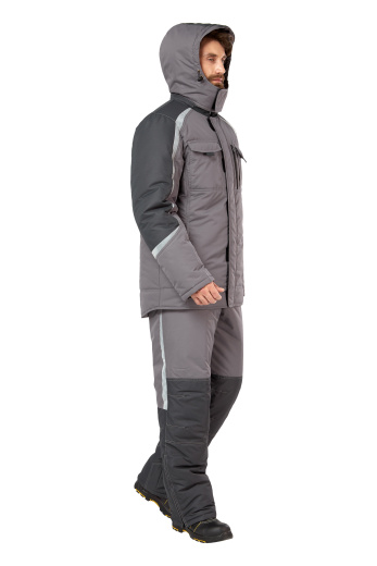 Костюм рабочий мужской зимний "Финикс" цвет серый/темно-серый