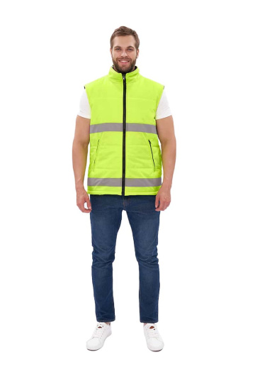 Жилет утепленный "Nordwig-Rapid" ЛИМОННЫЙ с СОП