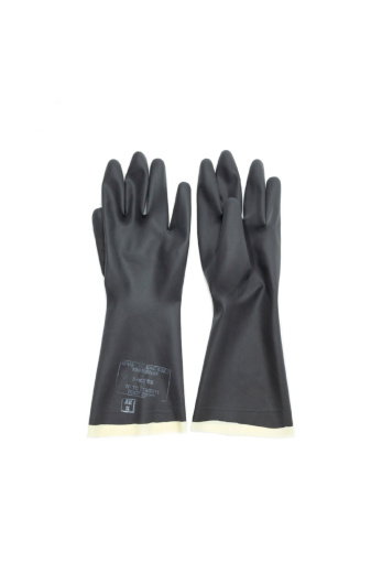 Перчатки рабочие "КЩС-2 Технические" из латекса цвет черный