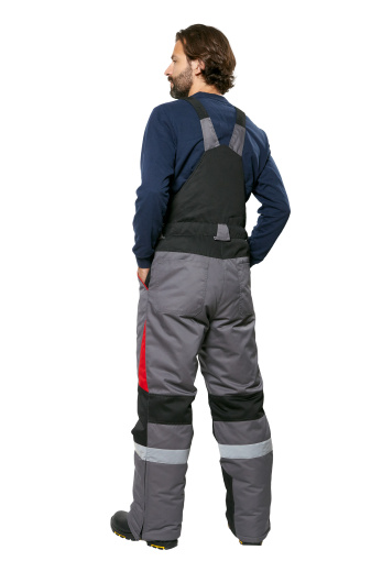 Костюм рабочий мужской зимний "Памир-Норд" 4 и особый климатический пояс цвет серый/черный/красный