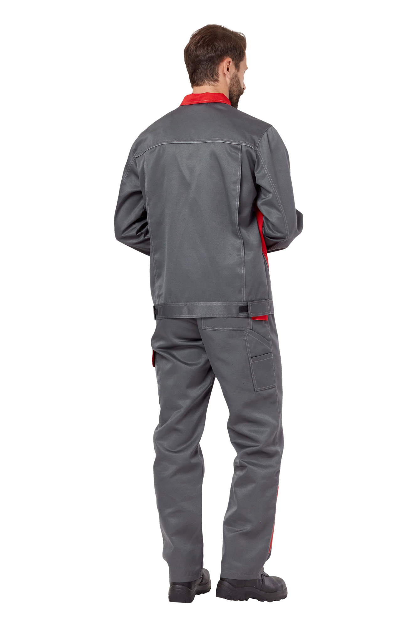 Костюм рабочий мужской летний "Страйк 2" цвет серый/красный