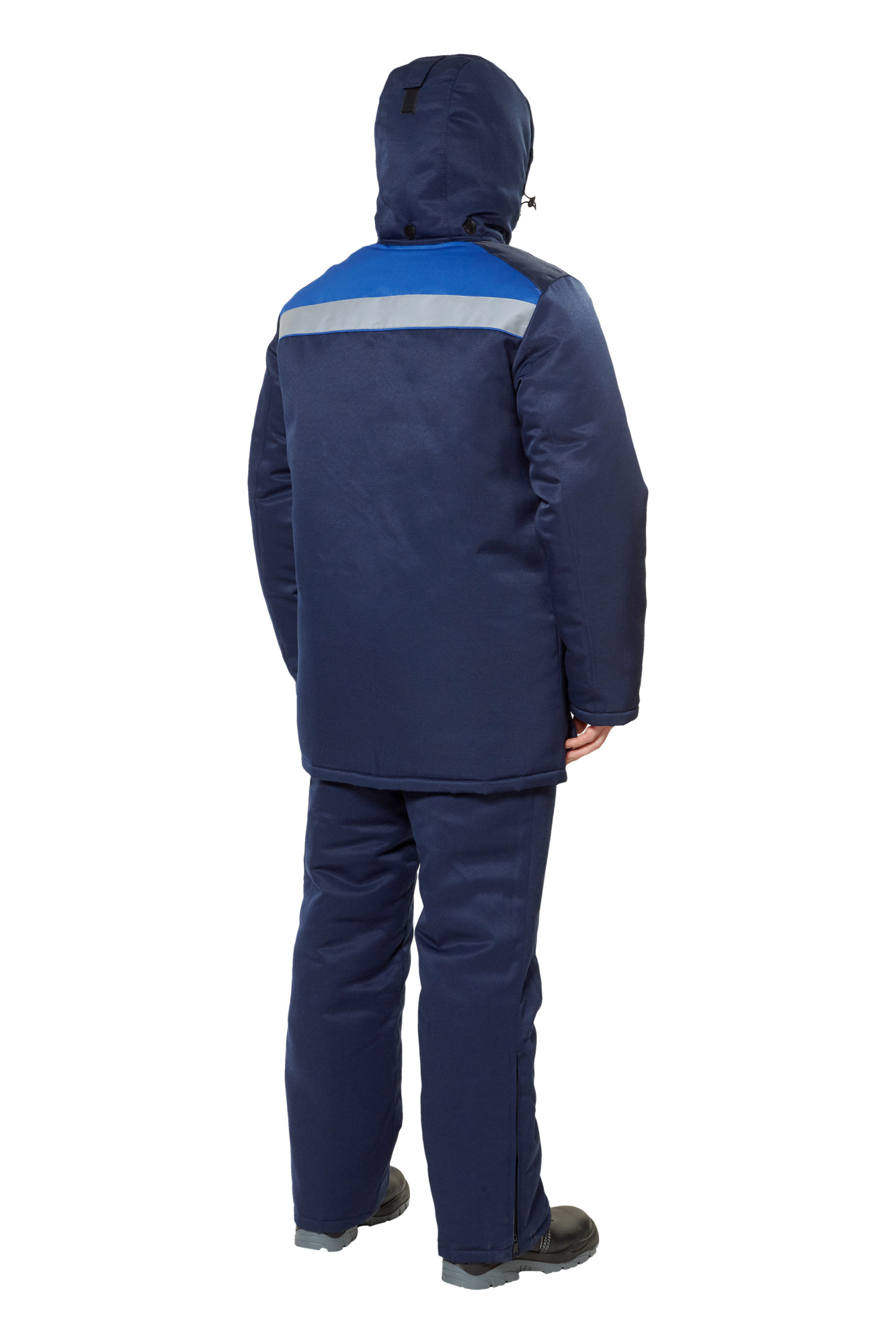 Куртка рабочая мужская зимняя "Прим" цвет темно-синий/василек