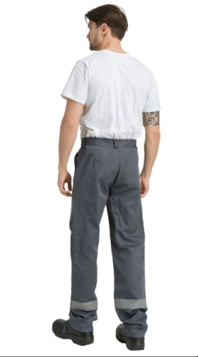 Костюм "Чикаго" с брюками (т.серый/красный)