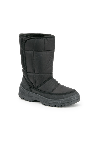 Сапоги зимние/демисезонные дутые утепленные цвет черный