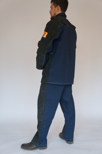 Костюм сварщика комбинированный тк. Термотекс и спилок. Тр — 2, 3-й класс защиты, ТС-24 (Термотекс)