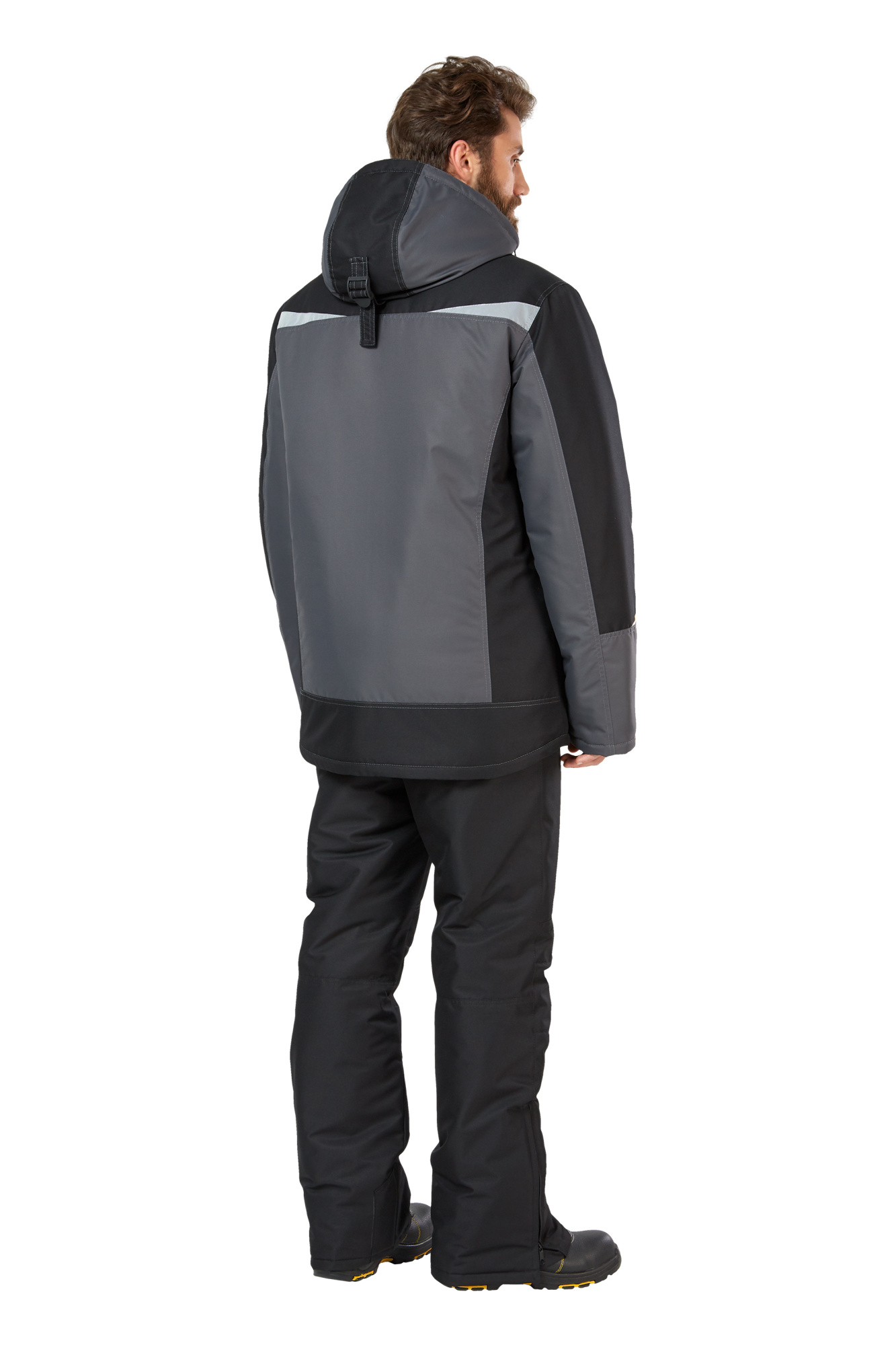 Куртка рабочая мужская зимняя "Дэлф" цвет черный