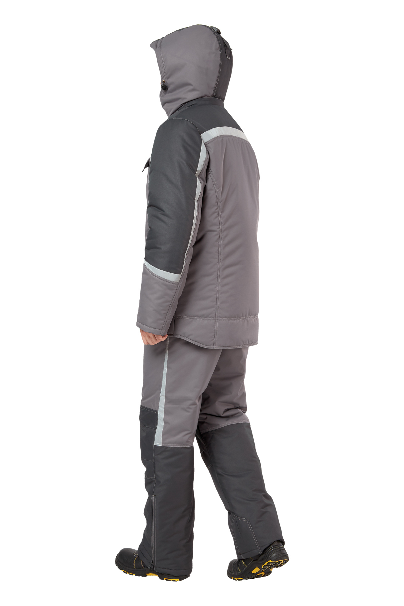 Костюм рабочий мужской зимний "Финикс" цвет серый/темно-серый